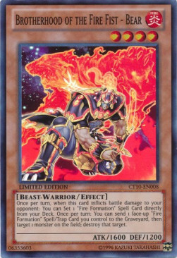 Brotherhood of the Fire Fist - Bear Card Front