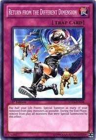 Return From The Different Dimension Card Front