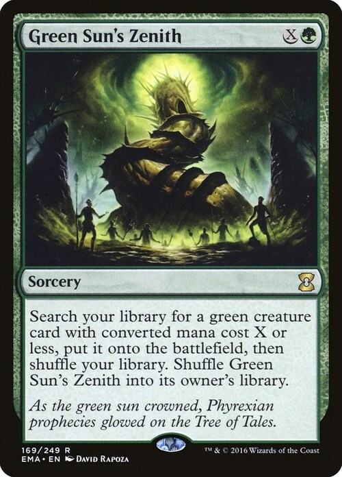 Green Sun's Zenith Card Front