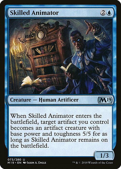 Skilled Animator Card Front