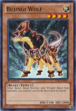 Bujingi Wolf Card Front