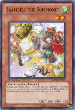 Saambell the Summoner Card Front