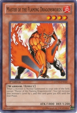 Master of the Flaming Dragonswords Card Front