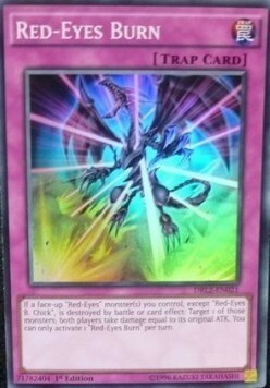 Red-Eyes Burn Card Front