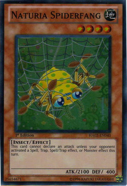 Naturia Spiderfang Card Front