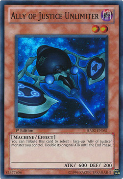 Ally of Justice Unlimiter Card Front