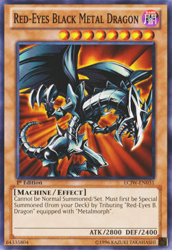 Red-Eyes Black Metal Dragon Card Front