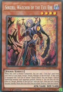 Serziel, Watcher of the Evil Eye Card Front