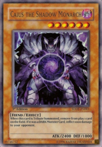 Caius the Shadow Monarch Card Front