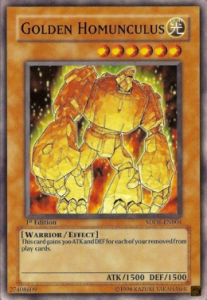 Golden Homunculus Card Front