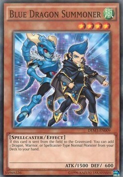 Blue Dragon Summoner Card Front