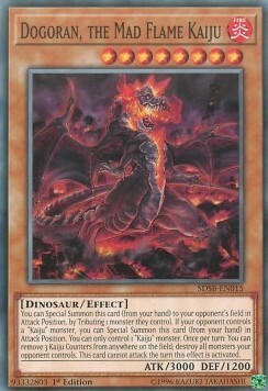 Dogoran, the Mad Flame Kaiju Card Front