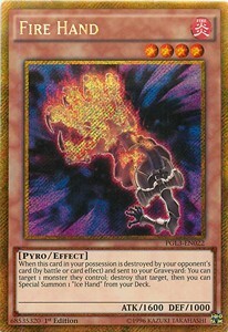 Fire Hand Card Front