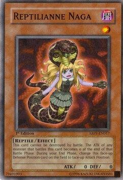 Reptilianne Naga Card Front