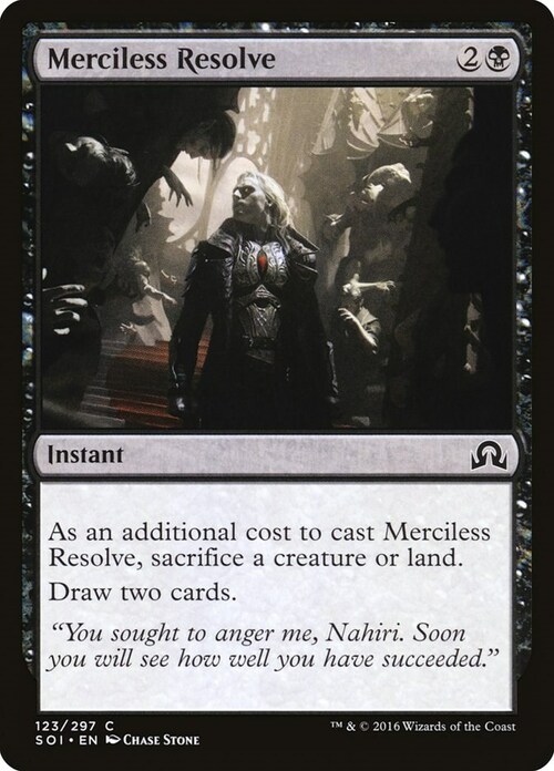 Merciless Resolve Card Front