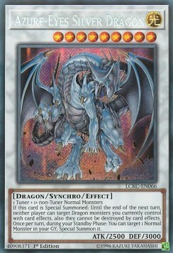 Azure-Eyes Silver Dragon Card Front