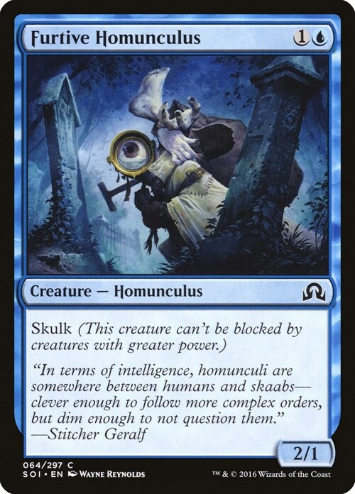 Furtive Homunculus Card Front