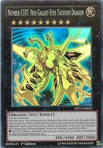 Number C107: Neo Galaxy-Eyes Tachyon Dragon Card Front