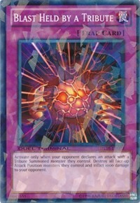 Blast Held By A Tribute Card Front