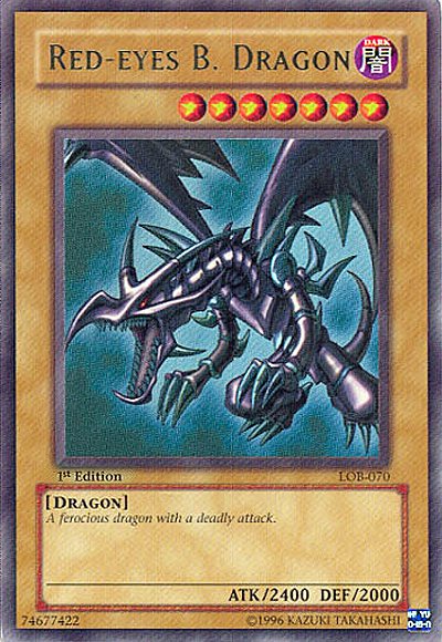 Red-Eyes Black Dragon Card Front