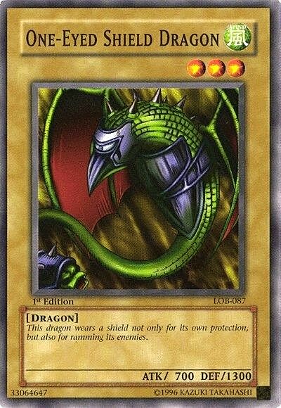 One-Eyed Shield Dragon Card Front