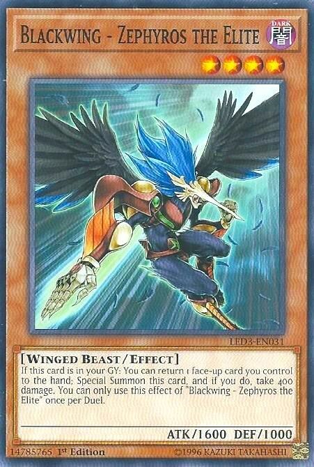 Blackwing - Zephyros the Elite Card Front