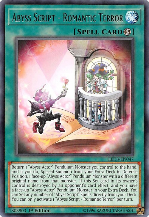 Abyss Script - Romantic Terror Card Front