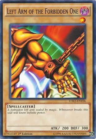 Left Arm of the Forbidden One Card Front