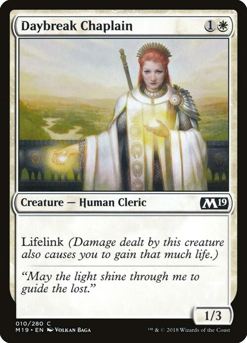 Daybreak Chaplain Card Front