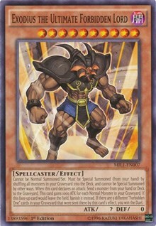 Exodius the Ultimate Forbidden Lord Card Front