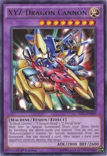 XYZ-Dragon Cannon Card Front