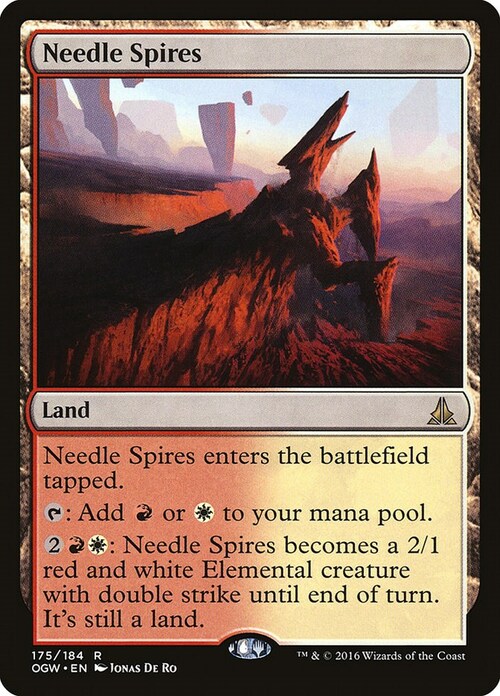 Needle Spires Card Front