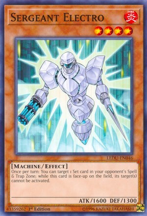 Sergeant Electro Card Front