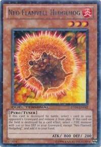 Neo Flamvell Hedgehog Card Front