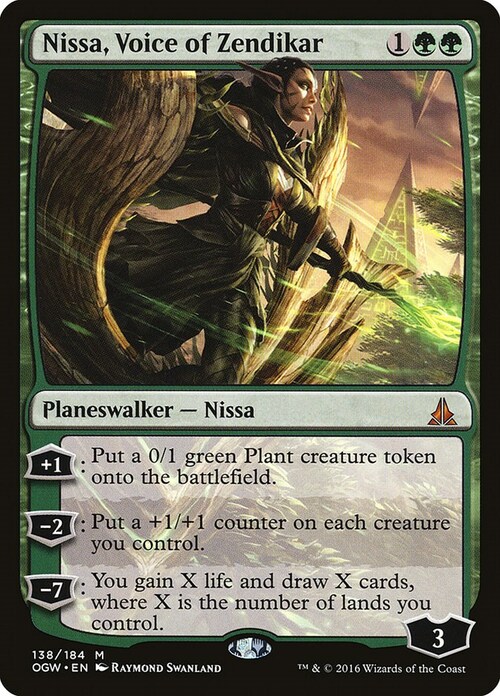 Nissa, Voice of Zendikar Card Front