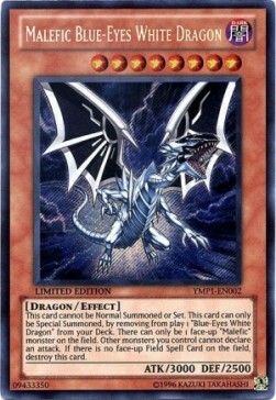 Malefic Blue-Eyes White Dragon Card Front