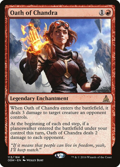 Oath of Chandra Card Front