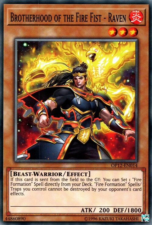 Brotherhood of the Fire Fist - Raven Card Front