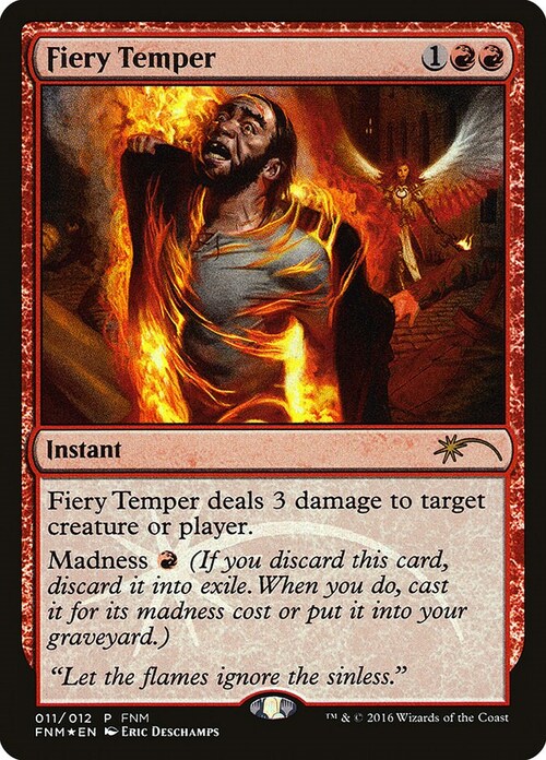 Fiery Temper Card Front