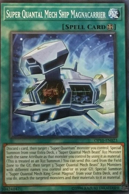 Super Quantal Mech Ship Magnacarrier Card Front