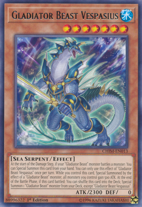 Gladiator Beast Vespasius Card Front