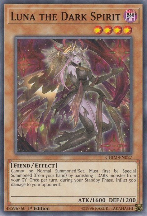 Luna the Dark Spirit Card Front