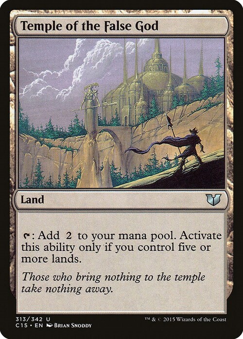 Temple of the False God Card Front