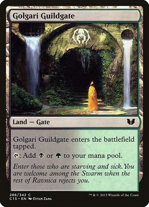 Golgari Guildgate Card Front