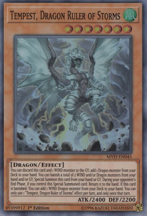 Tempest, Dragon Ruler of Storms Card Front