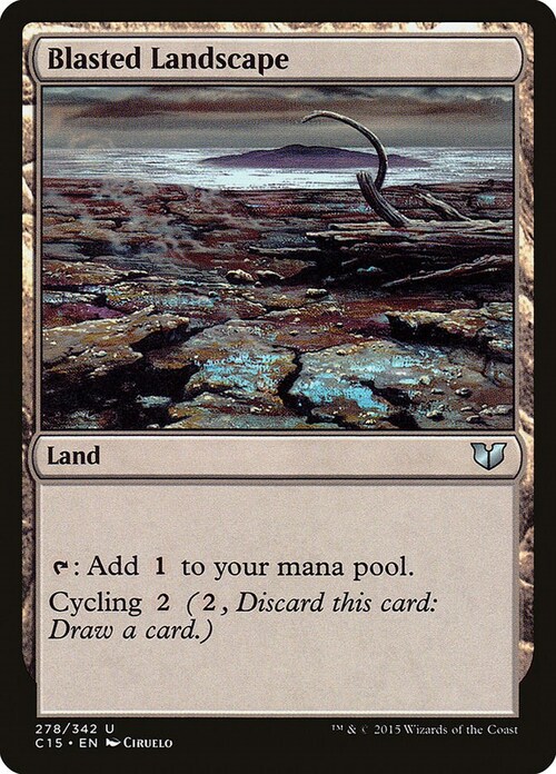 Blasted Landscape Card Front