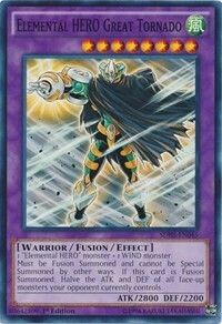 Elemental HERO Great Tornado Card Front