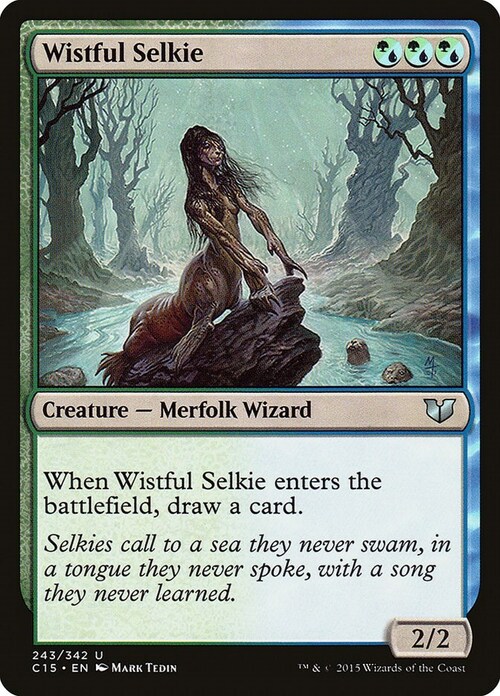 Wistful Selkie Card Front