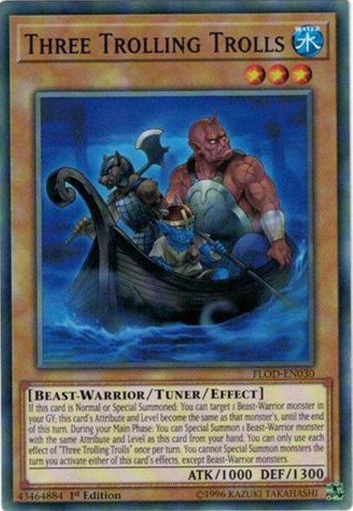 Three Trolling Trolls Card Front