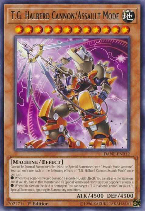 T.G. Halberd Cannon/Assault Mode Card Front